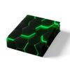 Honeycomb Bedding Duvet Cover Full Size,Geometric Hexagon Theme with Green Neon Lights Comforter Cover,Boys Teen Man Chic Home Bedding Quilt Cover 3Pcs with 2 Pillowcases,Black view 4