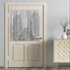 Blackout Door Curtains for Doorway Privacy, European Leaves French Door Curtain Thermal Insulated Curtains for Front Door Rod Pocket Glass Door Panel 54x40in Abstract Art Lines Plants view 1