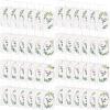 Greenery Eucalyptus Small Thank You Gift Bags Floral Design Paper with Handles Baby Shower Thank You Wedding Hotel Guests Favor Bags White Kraft for Birthday Party Teacher Salon 6 x 3 x 9''(48 Pcs) view 2