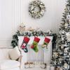 Bycuss Personalized Christmas Stockings,Custom Name Letter Xmas StockingsChristmas Tree Hangings Bag Fireplace Hanging StockingsSmall Classic Christmas Stockings Party Decoration view 4