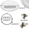Abrasion Resistants Microwave Glass Plate-Diameter 24.5/25.5/27/31.5cm Microwave Oven Tray, With Round Rotating Ring-for Small Microwaves Durable Microwave Oven Cooking Plate ( Color : Clear , Size : view 2