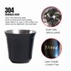 2 pcs of 80ml/160ml Double Wall Insulated Stainless Steel Espresso Cup Set, Custom Name Espresso Cup Set Heat Resistant Espresso Glasses, kids Milk Cups view 4