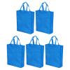 YOKIVE 10 Pack Reusable Gift Bag, DIY Blank Non-Woven Tote Bags, Great for Arts Crafts Grocery(Sky Blue, 38 x 30cm) view 1