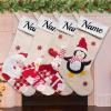 Westpearl Christmas Stockings Personalized Set of 4 Custom Christmas Stockings Customized Xmas Stocking with Name Family Ornament for Xmas Holiday Decoration-White Mixed 4567 view 1