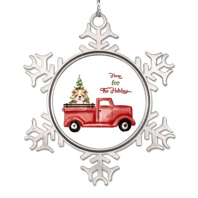 Poodle Dog Christmas Ornaments 2022 Red Christmas Truck Dog Ornaments for Christmas Trees Home for The Holidays Personalized Dog Snowflake Ornaments Christmas Holiday Pet Gifts