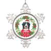 Poodle Dog Christmas Ornaments 2022 Christmas Wreath Ornaments for Christmas Trees Pet Dog Name Personalized Dog Snowflake Ornaments Christmas Farmhouse Decorative Holiday Pet Gifts view 1