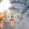 Poodle Dog Christmas Ornaments 2022 Christmas Wreath Ornaments for Christmas Trees Pet Dog Name Personalized Dog Snowflake Ornaments Christmas Farmhouse Decorative Holiday Pet Gifts view 3