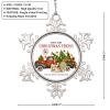 Custom Santa Claus Red Truck Snowflake Ornaments Santa Claw Christmas Trees Personalized Christmas Ornaments 2022 Chow Chow Dog Ornament for Christmas Tree Decor Christmas Pet Gift view 2