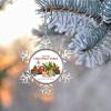 Custom Santa Claus Red Truck Snowflake Ornaments Santa Claw Christmas Trees Personalized Christmas Ornaments 2022 Chow Chow Dog Ornament for Christmas Tree Decor Christmas Pet Gift view 3