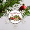 Custom Santa Claus Red Truck Snowflake Ornaments Santa Claw Christmas Trees Personalized Christmas Ornaments 2022 Chow Chow Dog Ornament for Christmas Tree Decor Christmas Pet Gift view 4