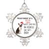 Custom Christmas Dog Snowflake Ornaments Proud Parent of A Dog Personalized Christmas Ornaments 2022 Bulldog Dog Ornament for Christmas Tree Decor Farmhouse Decorative Christmas Pet Gift view 1