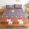 FCLDESHOP King Size Sheets,Thickened Quilted Quilted Fitted Sheets, Children's Room Cartoon Printing Mattress Protector Cover Bedding Sheets,Purple,150x200cm view 1