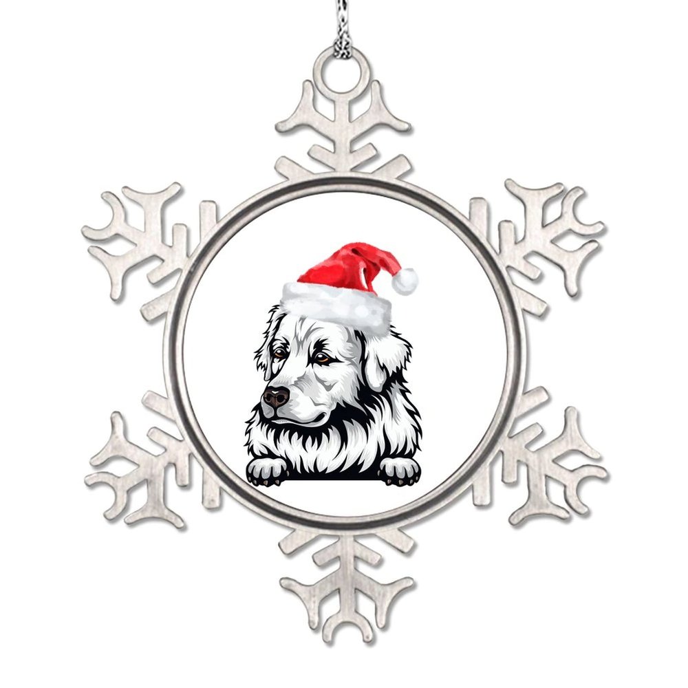 Custom Christmas Santa Dog Snowflake Ornaments Merry Christmas Personalized Christmas Ornaments 2022 Jack Russell Terrier Dog Christmas Tree Ornaments Farmhouse Decorative Christmas Pet Gift