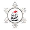 Custom Christmas Santa Dog Snowflake Ornaments Merry Christmas Personalized Christmas Ornaments 2022 Jack Russell Terrier Dog Christmas Tree Ornaments Farmhouse Decorative Christmas Pet Gift view 1