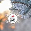 Custom Christmas Santa Dog Snowflake Ornaments Merry Christmas Personalized Christmas Ornaments 2022 Jack Russell Terrier Dog Christmas Tree Ornaments Farmhouse Decorative Christmas Pet Gift view 3