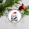 Custom Christmas Santa Dog Snowflake Ornaments Merry Christmas Personalized Christmas Ornaments 2022 Jack Russell Terrier Dog Christmas Tree Ornaments Farmhouse Decorative Christmas Pet Gift view 4