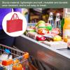 YOKIVE 10 Pack Reusable Gift Bag, DIY Blank Non-Woven Tote Bags, Great for Arts Crafts Grocery(Red, 30 x 40cm) view 4