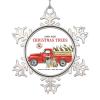 Santa Claus Red Truck Snowflake Ornaments Bulldog Dog Christmas Tree Ornaments Santa Claw Christmas Trees Metal Custom Pet Christmas Ornaments 2022 Novelty Gifts for Souvenir Wedding Birthday view 1