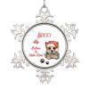 Christmas Hat Dog Ornament for Christmas Tree Decor Dachshund Dog Christmas Ornament 2022 Believes in Santa Claw Pet Metal Snowflake Ornaments Unique Keepsake Gifts for Wedding Anniversary Pendants view 1