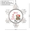 Christmas Hat Dog Ornament for Christmas Tree Decor Dachshund Dog Christmas Ornament 2022 Believes in Santa Claw Pet Metal Snowflake Ornaments Unique Keepsake Gifts for Wedding Anniversary Pendants view 2