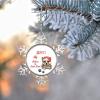 Christmas Hat Dog Ornament for Christmas Tree Decor Dachshund Dog Christmas Ornament 2022 Believes in Santa Claw Pet Metal Snowflake Ornaments Unique Keepsake Gifts for Wedding Anniversary Pendants view 3