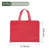 YOKIVE 10 Pack Reusable Gift Bag, DIY Blank Non-Woven Tote Bags, Great for Arts Crafts Grocery(Red, 25 x 35cm) view 2