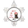 Custom Christmas Hat Dog Snowflake Ornaments Believes in Santa Claw Personalized Christmas Ornaments 2022 Pug Dog Christmas Decorations for Tree Farmhouse Decorative Christmas Pet Gift view 1