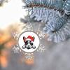 Christmas Santa Dog Christmas Decorations for Tree Chow Chow Dog Christmas Ornament 2022 Merry Christmas Pet Metal Snowflake Ornaments Unique Keepsake Gifts for Wedding Anniversary Holiday Pendants view 3