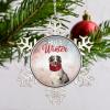 Dog Wearing Red Scarf Christmas Tree Ornaments Jack Russell Terrier Dog Christmas Ornament 2022 Hello Winter Pet Metal Snowflake Ornaments Unique Keepsake Gifts for Wedding Anniversary Pendants view 4