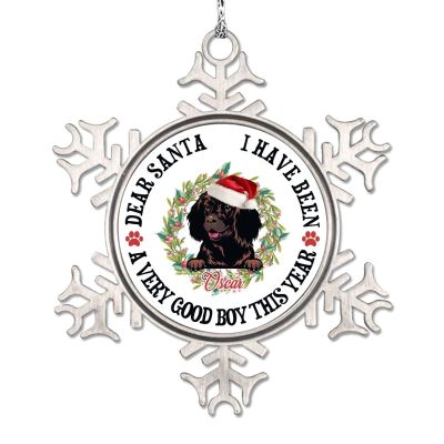 Siberian Husky Dog Christmas Ornaments 2022 Christmas Pet Dog Ornaments for Christmas Trees Dear Santa Quote Personalized Dog Snowflake Ornaments Christmas Holiday Pet Gifts