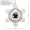 Siberian Husky Dog Christmas Ornaments 2022 Christmas Pet Dog Ornaments for Christmas Trees Dear Santa Quote Personalized Dog Snowflake Ornaments Christmas Holiday Pet Gifts view 2