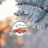 Santa Claus Red Truck Christmas Decorations for Tree French Bulldog Dog Christmas Ornament 2022 Santa Claw Christmas Trees Pet Metal Snowflake Ornaments Unique Gifts for Mom Bridesmaid Bridal Shower view 3