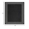 Nourison Home Nourison Essentials Black Ivory 4' x 6' Area Rug - Easy Clean, Non Shedding, Bed Room, Living Room, Dining Room, Kitchen (4' x 6') view 2