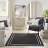 Nourison Home Nourison Essentials Black Ivory 4' x 6' Area Rug - Easy Clean, Non Shedding, Bed Room, Living Room, Dining Room, Kitchen (4' x 6') view 3