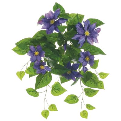 Allstate Artificial Morning Glory Floral Hanging Bush Spray - 20" - Purple