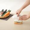 Japanese Pickle Maker - Tsukemono Maker - BPA Free - Made in Japan - 840 ml - Square - Clear x Red view 3