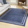 Nourison Home Nourison Essentials Navy/Ivory 4' x 6' Area Rug - Easy Clean, Non Shedding, Bed Room, Living Room, Dining Room, Kitchen (4' x 6') view 1