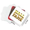 DistinctInk Refrigerator Magnet - Small Decorative - Great Gift/Present - Also Works on car - 2.1 inch Square - Round Corners - Hall of Fame view 2