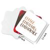 DistinctInk Refrigerator Magnet - Small Decorative - Great Gift/Present - Also Works on car - 2.1 inch Square - Round Corners - Coffee Contour & Confidence view 2
