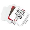 DistinctInk Refrigerator Magnet - Small Decorative - Great Gift/Present - Also Works on car - 2.1 inch Square - Round Corners - So Many Weeds So Little Thyme - Gardening view 2