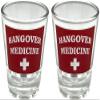 Black Ball Corp. Hangover Medicine - 2oz Novelty Shot Glass - 2 Piece Set view 1
