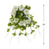Allstate Artificial Petunia Floral Bush Spray - 20" - White view 3