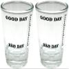 Black Ball Corp. Good Day Bad Day Meter - 2oz Novelty Shot Glass - 2 Piece Set view 1