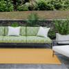 Unique Loom Collection Casual Transitional Solid Heathered Indoor/Outdoor Flatweave Area Rug (4' 1" x 6' 1" Rectangle, Corn Harvest Yellow) view 4