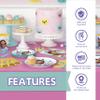 Gabby Dollhouse Party Decorations | Gabby Birthday Party Decorations | Tablecover, Banner, Plates, Napkins, Button | Serves 16 | Officially Licensed view 3