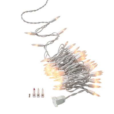 Ashland 50ct. Clear Mini String Lights with White Cord, 8 Pack