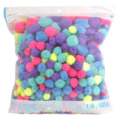 Creatology 1lb. Neon Pom Poms, 6 Pack