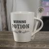 Pacific Giftware Gothic White Morning Potion New Bone China Ceramic Mug and Spoon Set view 4