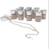12 Pcs Rosary in Glass Jar Bottle Beads Clear Pearl Colors Catholic Crucifix Necklace Jesus Christ First Comunion Recuerdos De Bautizo (Pink, Small) view 1