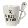 Pacific Giftware Gothic White Witch New Bone China Ceramic Mug and Spoon Set view 1